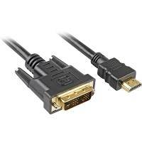 Sharkoon Kabel HDMI -> DVI-D (18+1) 3m schwarz - 4044951009060