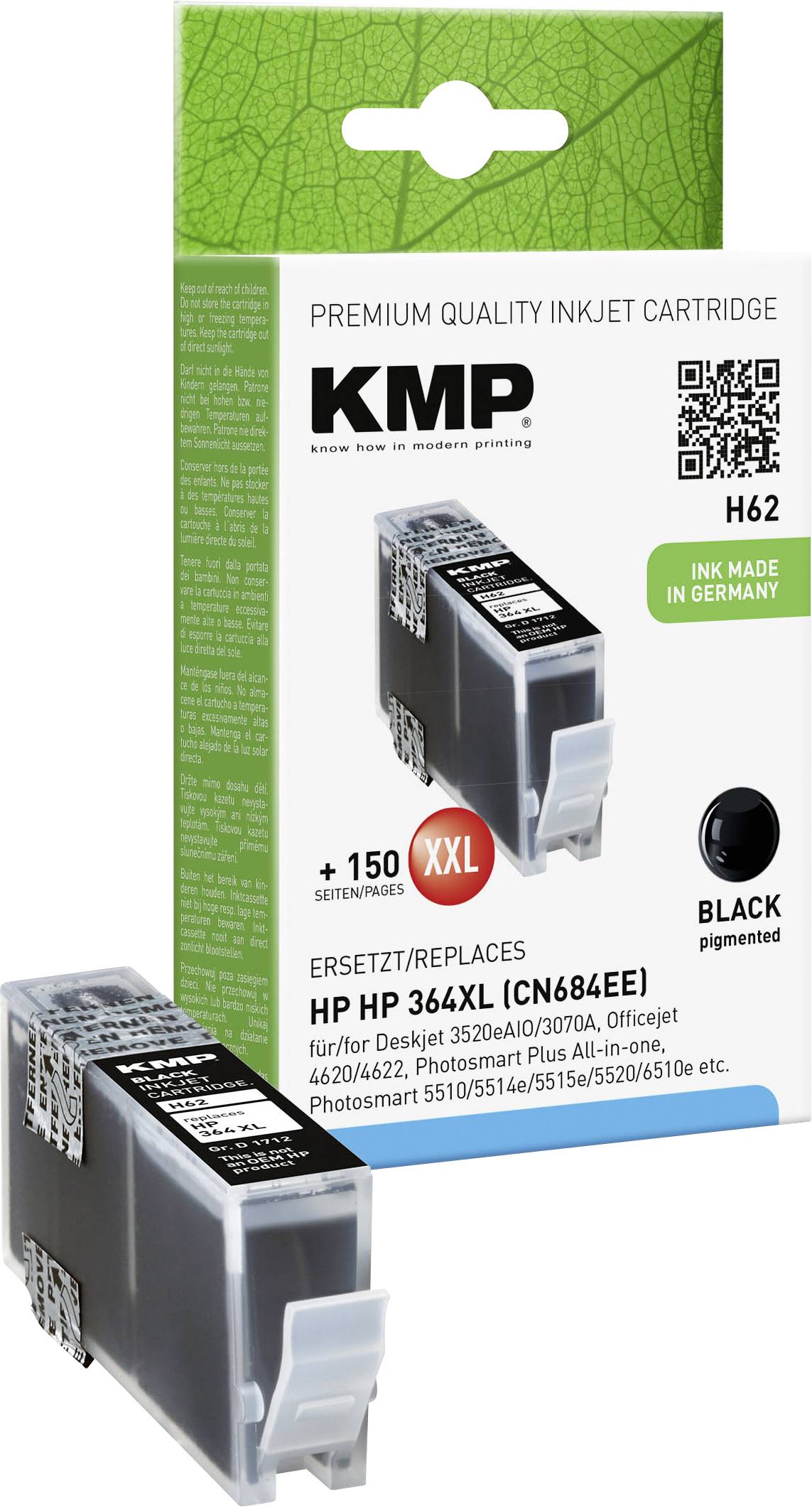 KMP Patrone HP CB321EE Nr.364XL black 700 S. H62 kompatibel - 1712,0001