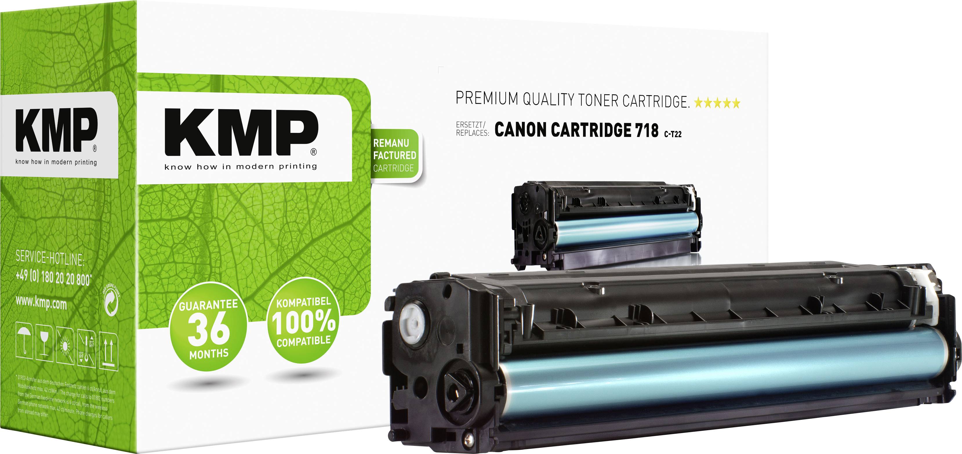 KMP Toner Canon 718Y (2659B002) yellow 2900 S. C-T22 remanufactured - 1218,1009