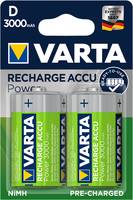 Varta Akku RECHARGE Power D HR20 3000mAh 2St. - 56720101402