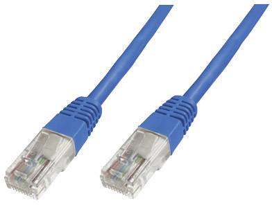 DIGITUS Patchkabel RJ45 U/UTP Cat5e 0.50m blau Polybeutel - DK-1511-005/B