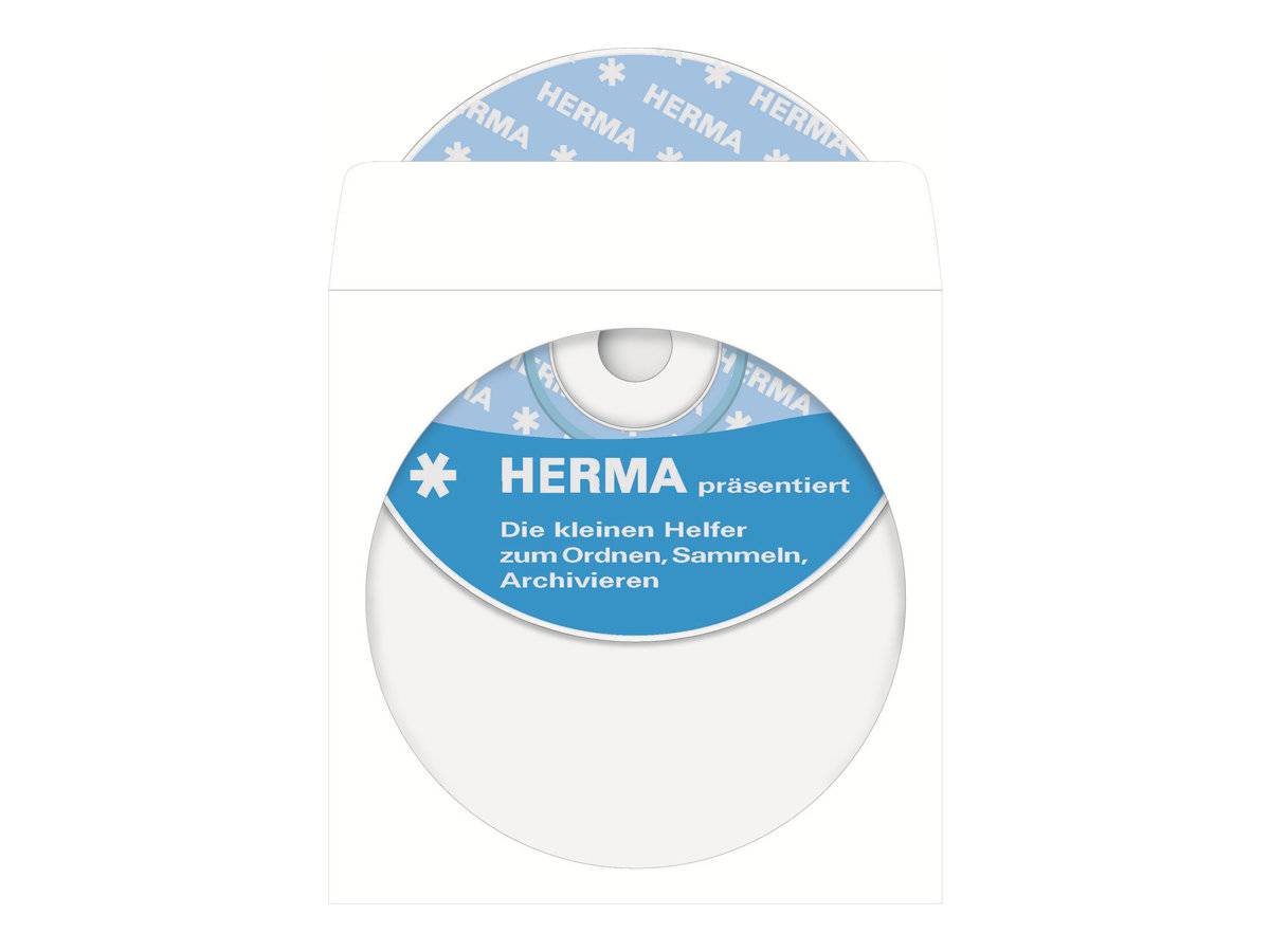 HERMA CD-Papierhüllen weiß mit Klebefläche 1000 St. - 1141