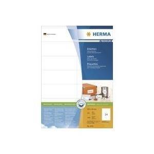 HERMA Etiketten Premium A4 weiß 105x42 mm Papier 1400 St. - 4452