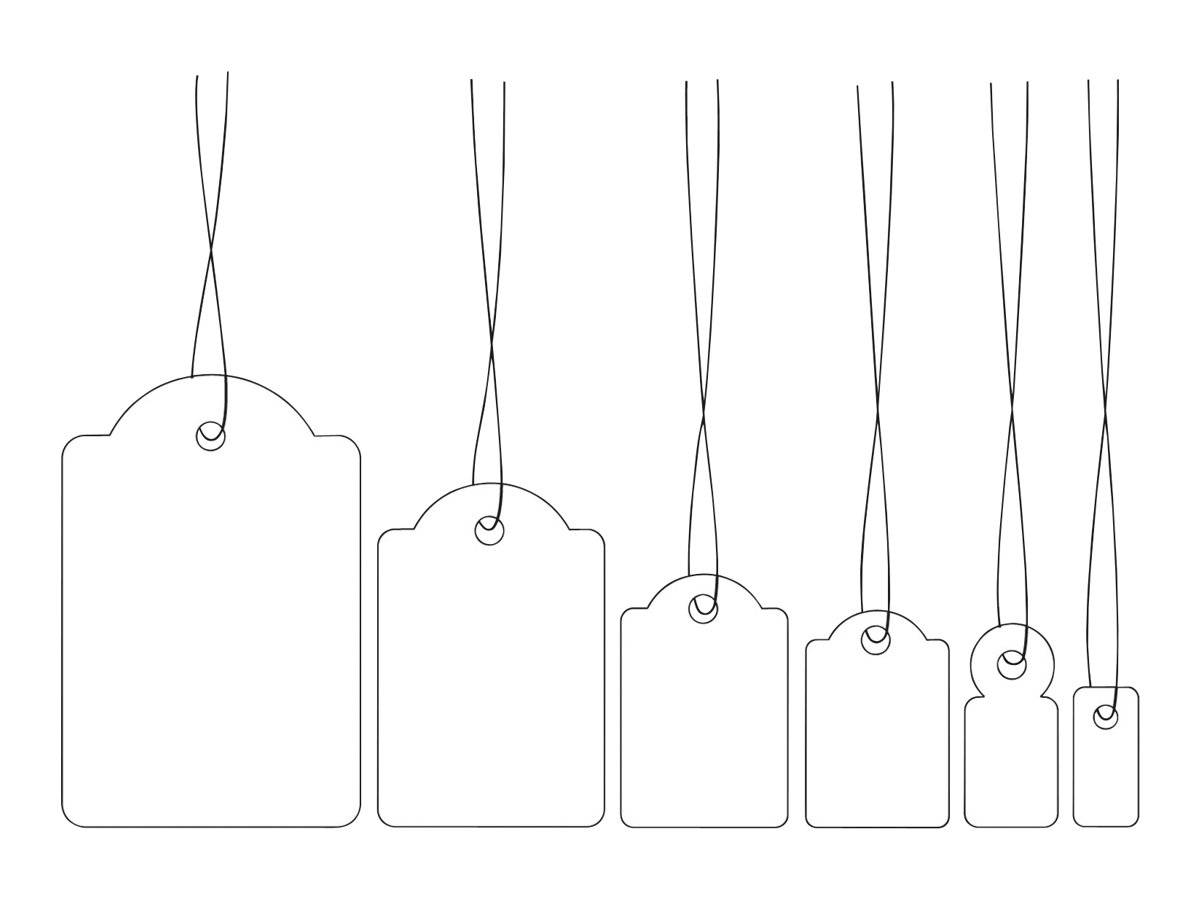 HERMA Hängeetiketten 32x50 mm mit Faden weiß 1000 St - 6948