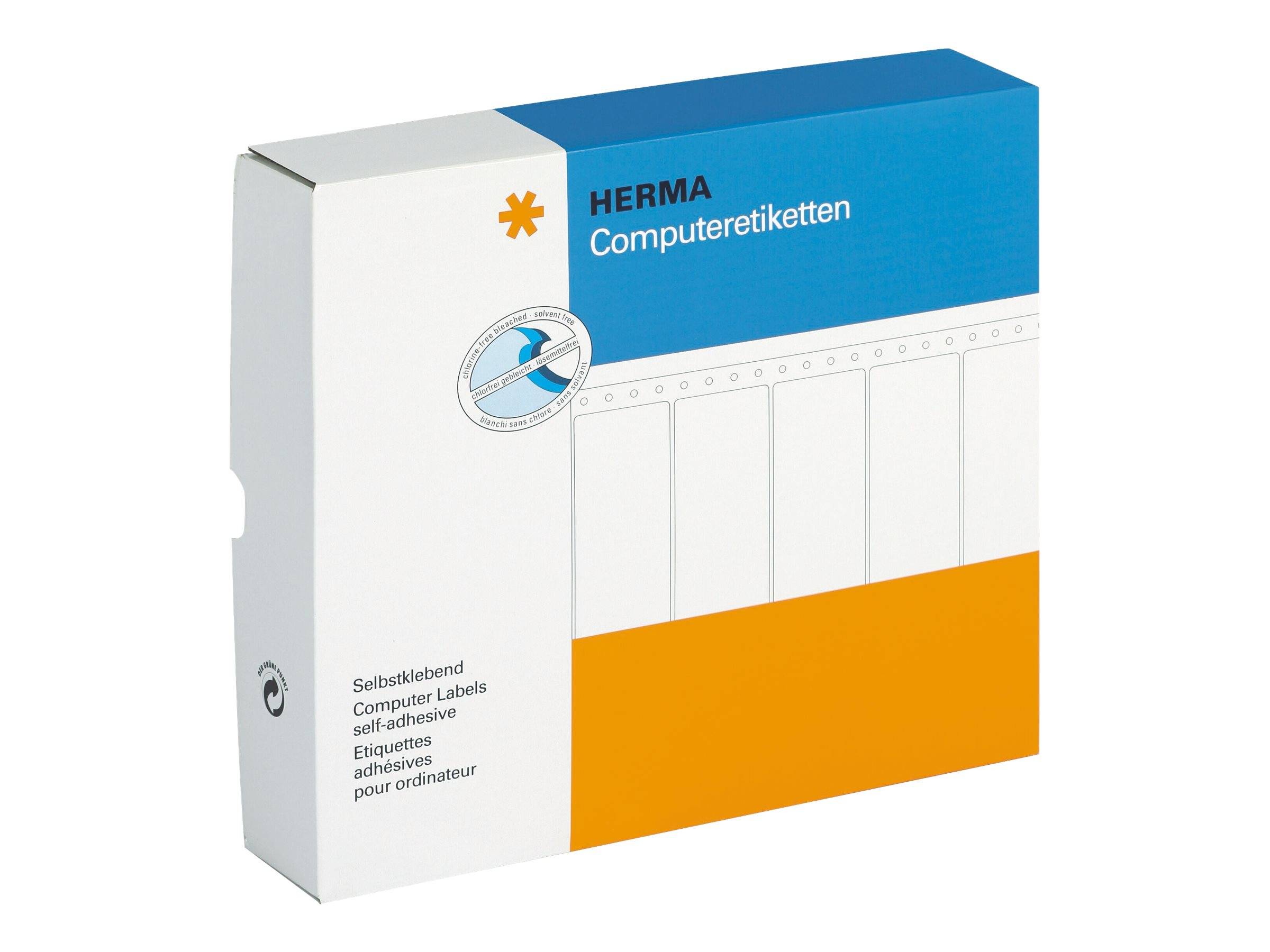 HERMA Computeretiketten weiß 81,28x35,7 mm Papier 16000 St. - 8242