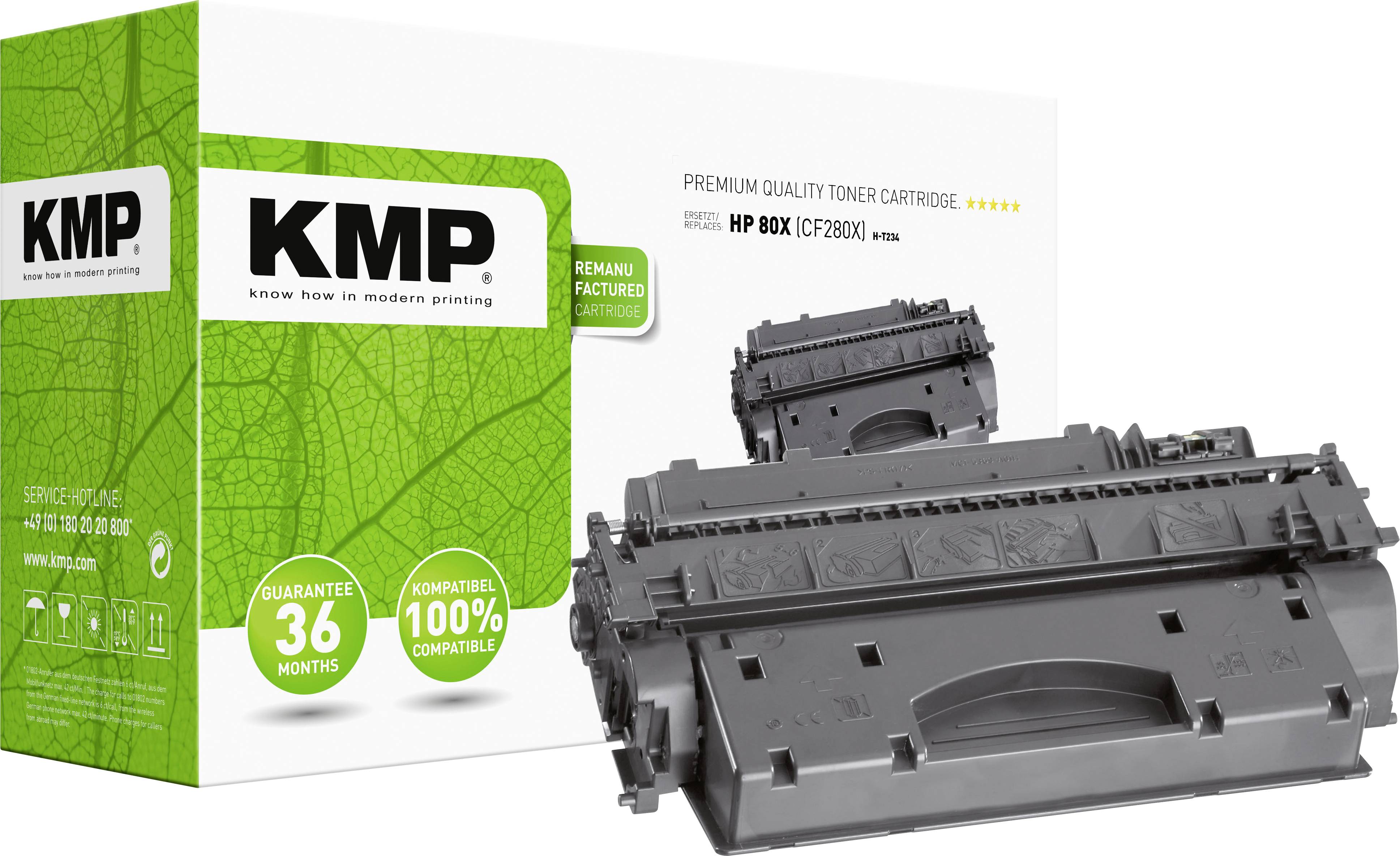 KMP Toner HP CF280X black 7300 S. H-T164 remanufactured - 1235,8300