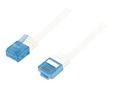 LogiLink Flach-Patchkabel RJ45 U/UTP Cat5e 1.00m weiß - CP0134