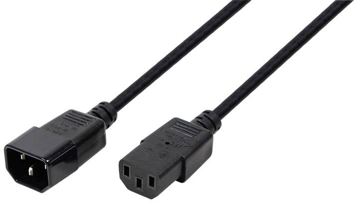 Logilink Power Cord Extension, IEC M/F, 1.80m - CP091