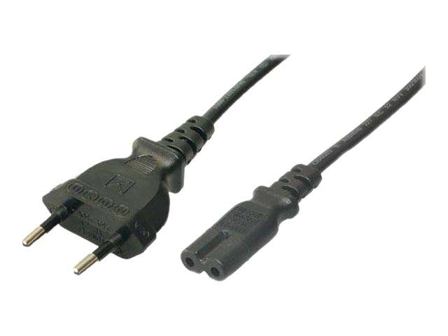 LogiLink Power Cord, Euro - Euro8, black,  1,80m