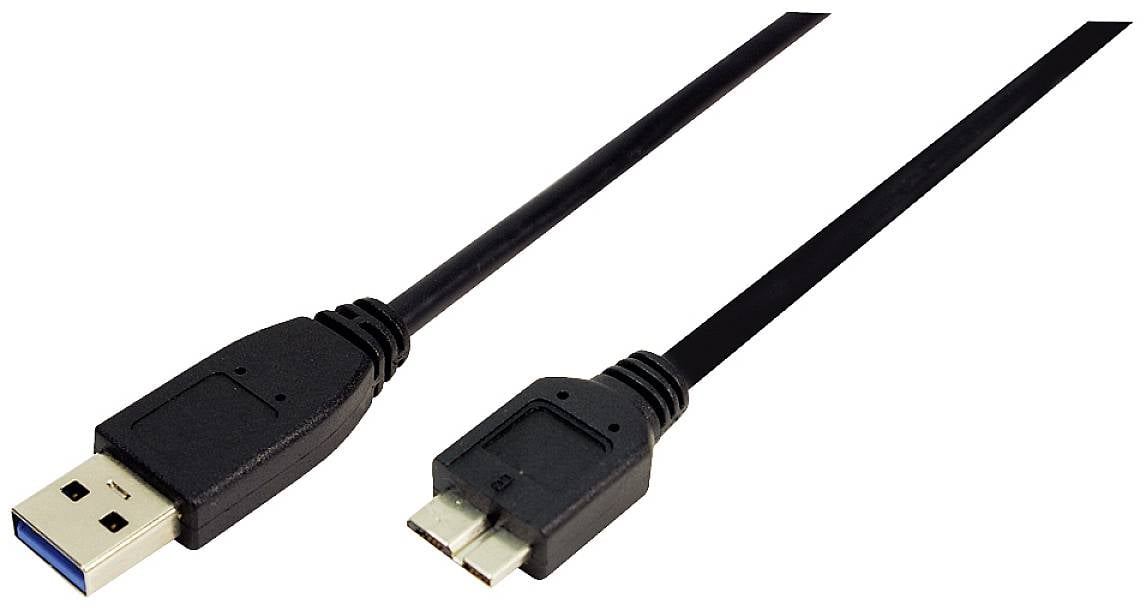 Logilink USB Kabel A -> micro B St/St 1.00m schwarz - CU0026