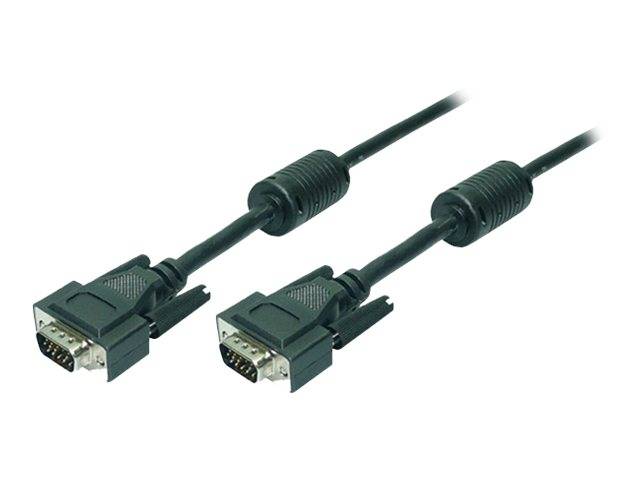 Logilink VGA Cable 2xST black 2x Ferrit Core 20M - CV0018