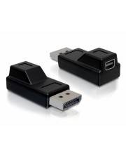 DELOCK Displayport Adapter DP -> mini DP St/Bu schwarz - 65237