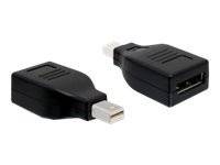 DELOCK Displayport Adapter mini DP -> DP St/Bu schwar - 65238