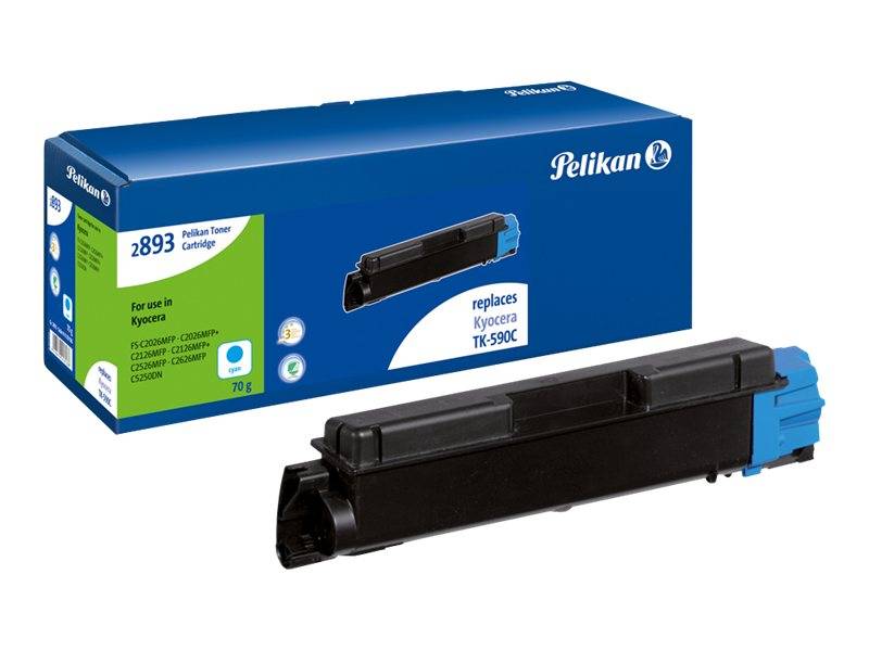 Pelikan Toner Kyocera TK-590C 2893c cyan rebuilt