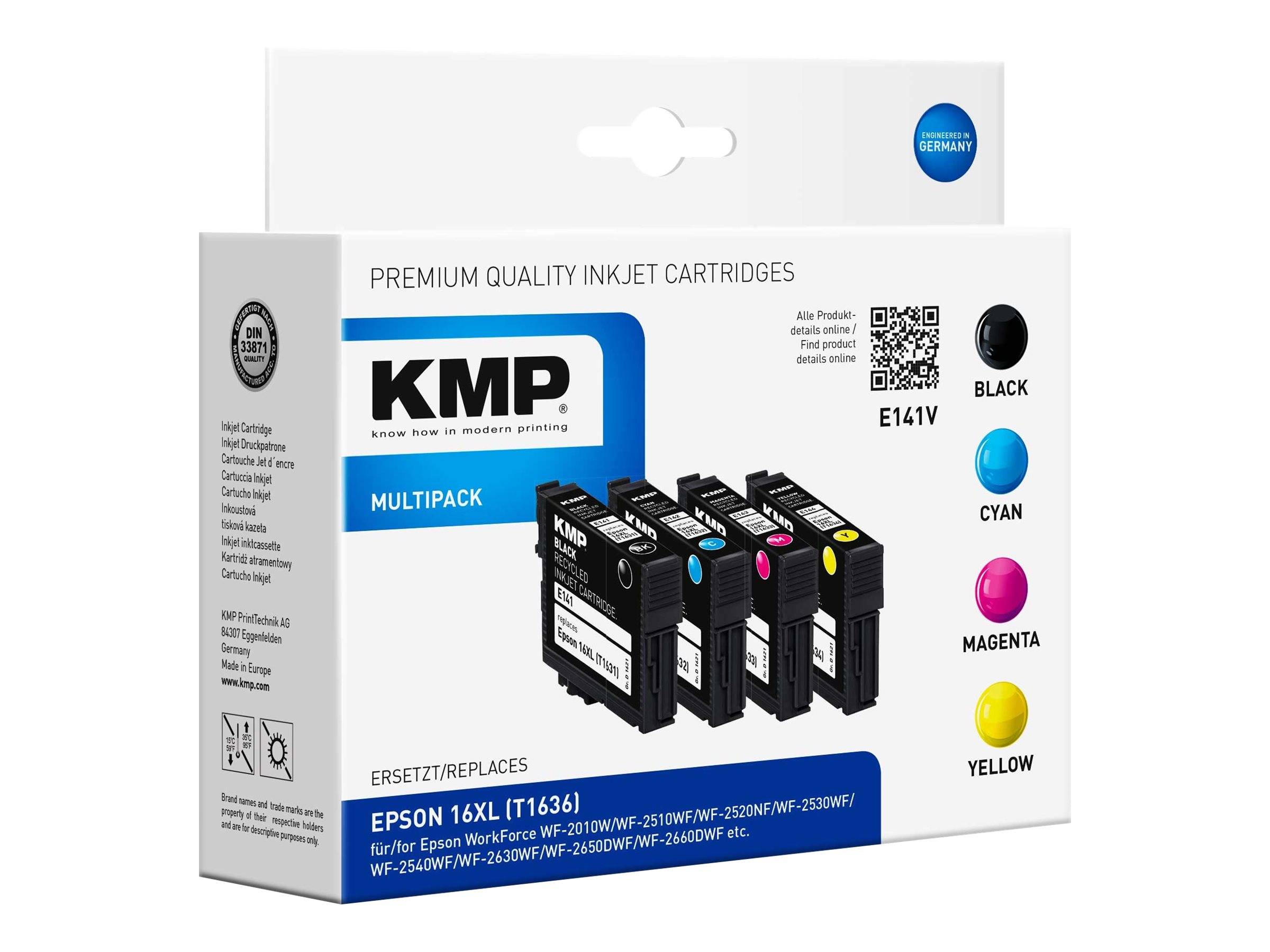 KMP Patrone Epson T1636 Multip. 450-500 S. E14V remanufactured - 1621,4050