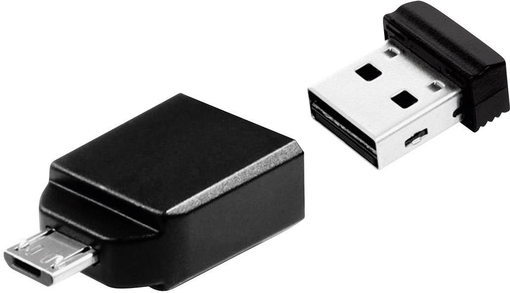 USB-Stick 16GB Verbatim 2.0 Store'n Stay + OTG Adapter 49821 (BILD1)