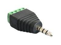 DELOCK Adapter Terminalblock 4Pin -> 3,5mm Klinke Stecker - 65453