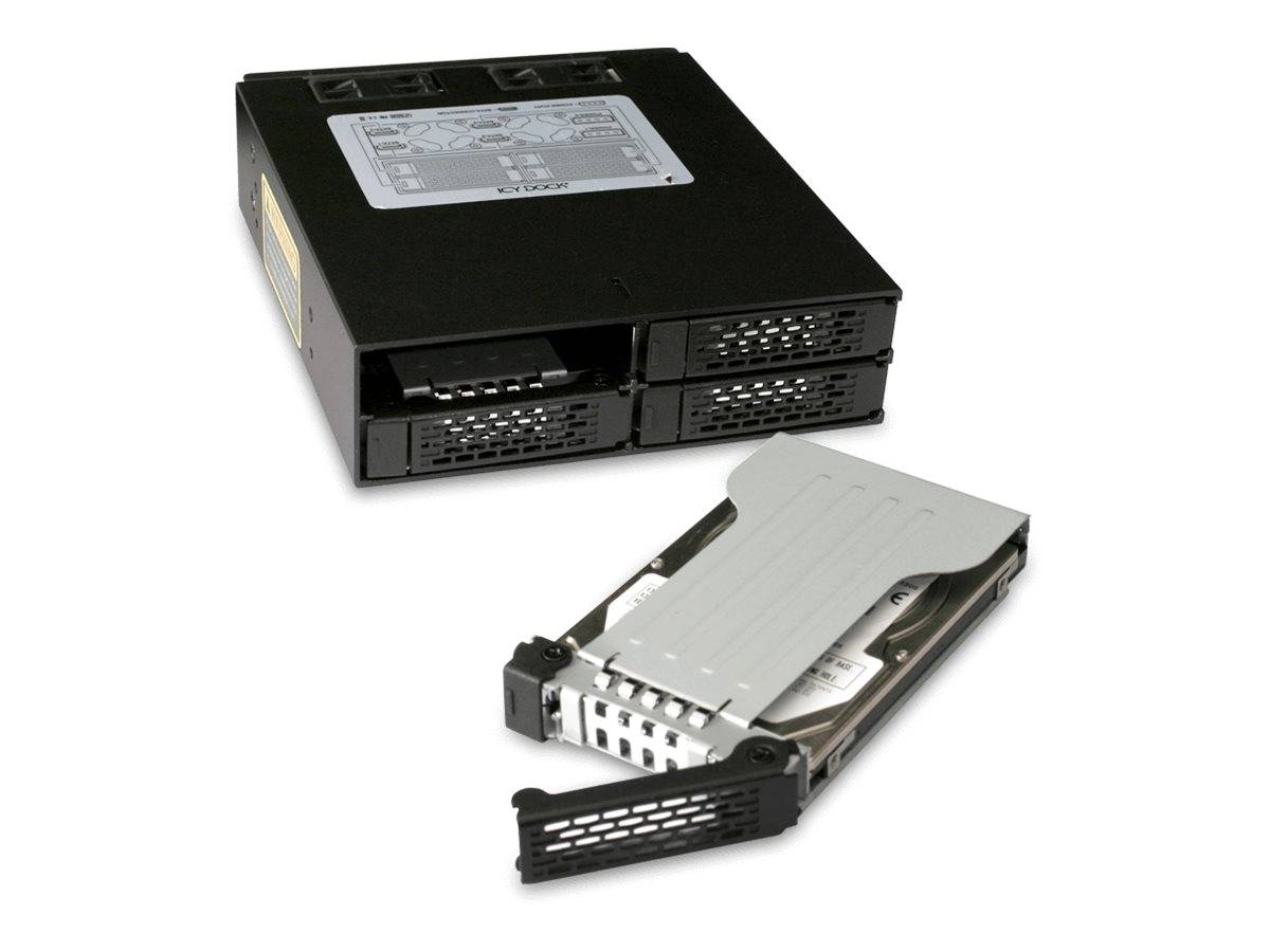 Backplane IcyDock 4x6,3cm SATAI-III in 1x5,25 HDD/SSD sw - MB994SP-4SB-1