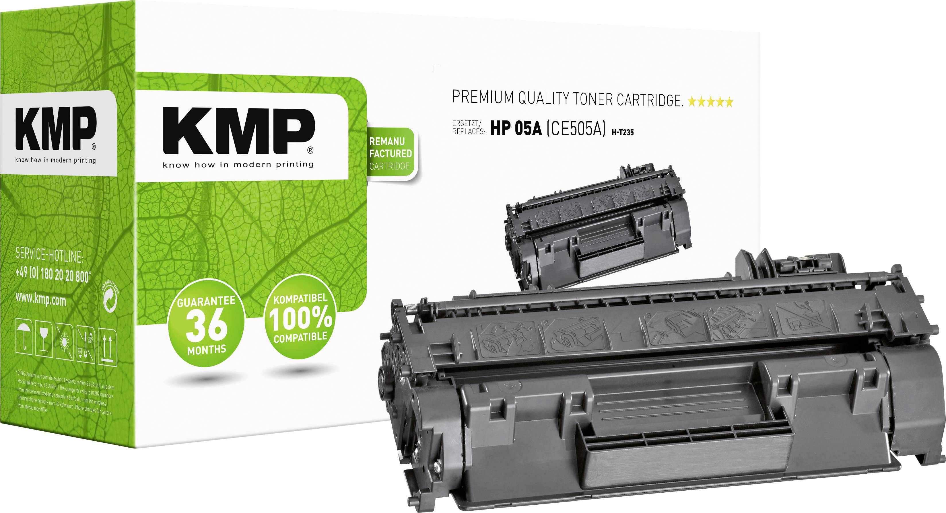 KMP Toner HP CE505A black 2300 S. H-T23 remanufactured - 1217,8000