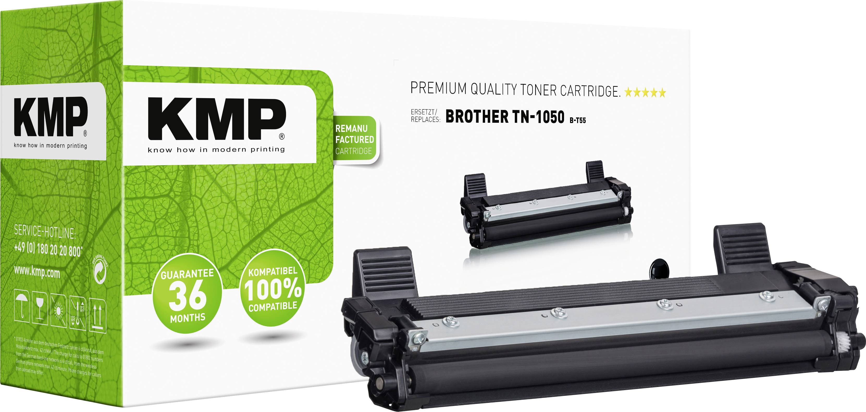 KMP Toner Brother TN-1050/TN1050 black 1000 S. B-T55 remanufactured - 1260,0000