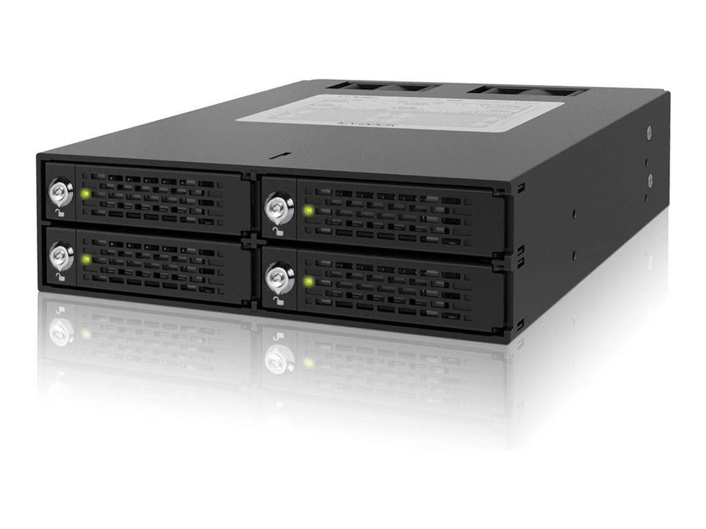 Backplane IcyDock 4x6,3cm SATAI-III/SAS in 1x5,25 HDD/SSD - MB994SK-1B