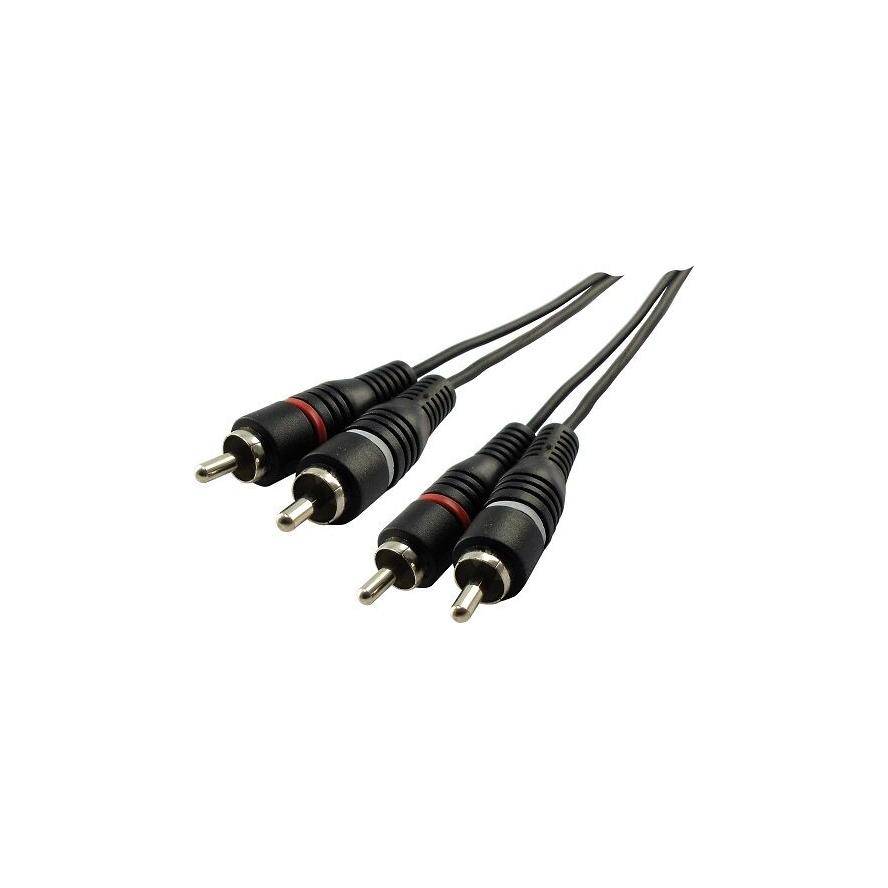 Schwaiger Audiokabel Cinch Audioverbindung 5,0m Schwarz - CIK5450533