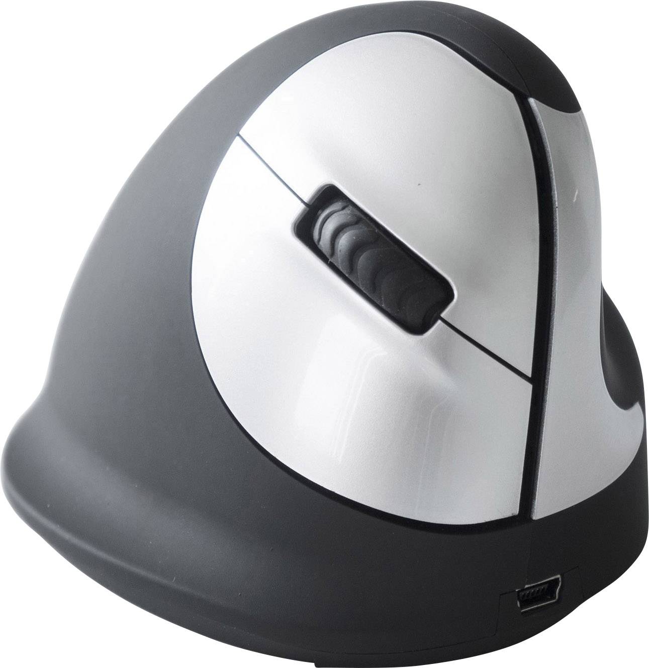 R-Go Maus HE ergonomisch links  Bluetooth mittel  schw./silb retail