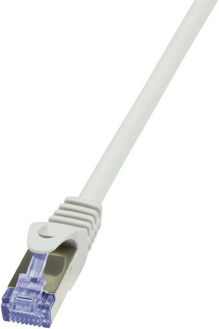 Logilink Patchkabel CAT6A S/FTP AWG26 PIMF 0,25m grau - CQ3012S