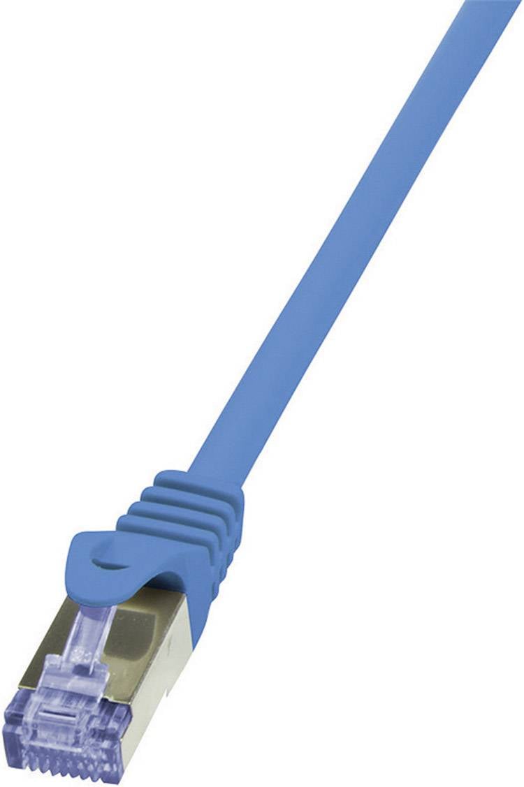 Logilink Patchkabel CAT6A S/FTP AWG26 PIMF 0,50m blau - CQ3026S