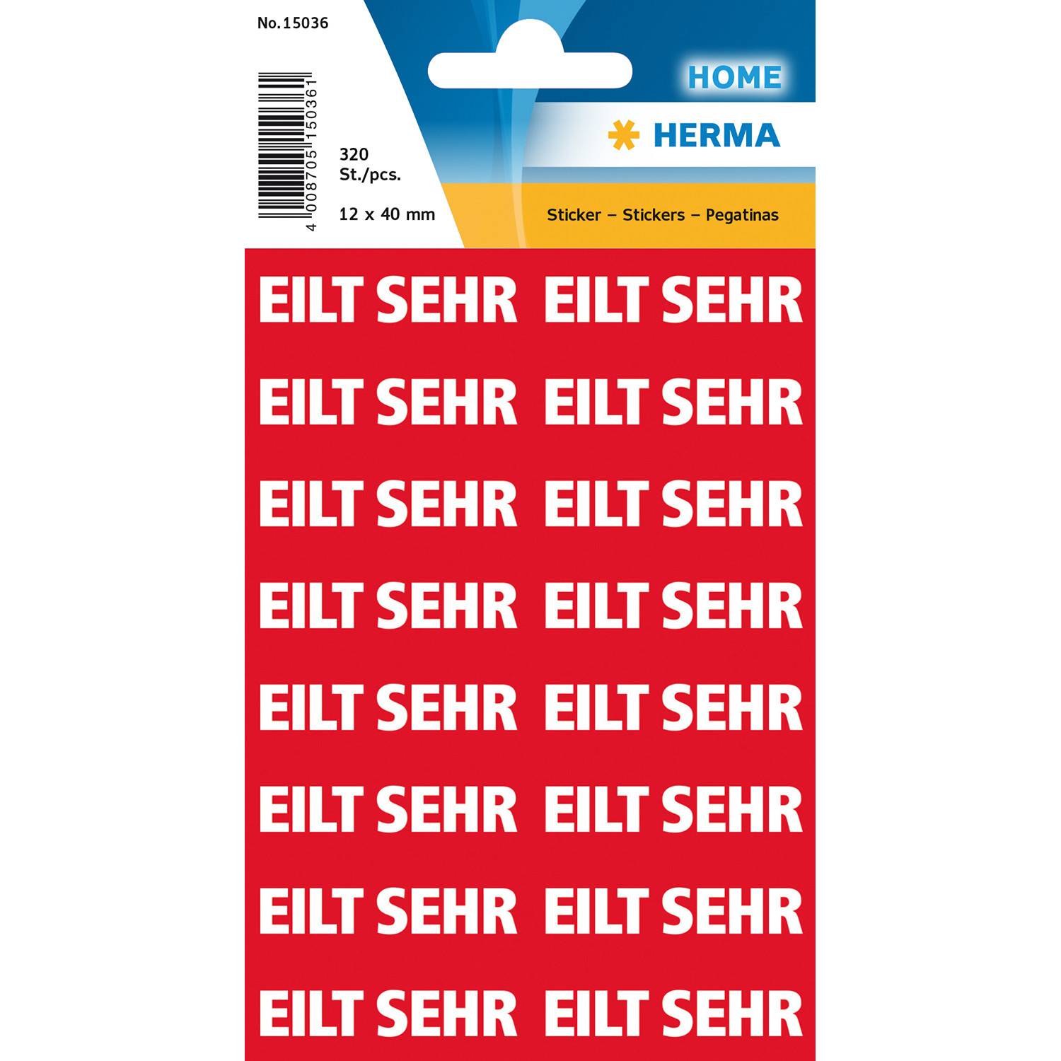 HERMA Textetiketten eilt sehr - 15036