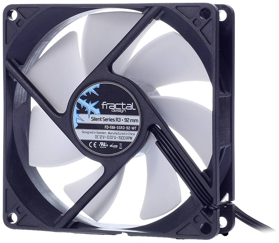 FRACTAL DESIGN Lüfter Silent Series 92mm R3 new - FD-FAN-SSR3-92-WT