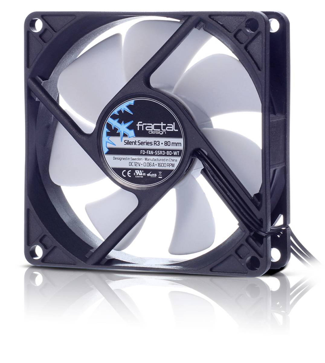 FRACTAL DESIGN Lüfter Silent Series 80mm R3 new - FD-FAN-SSR3-80-WT