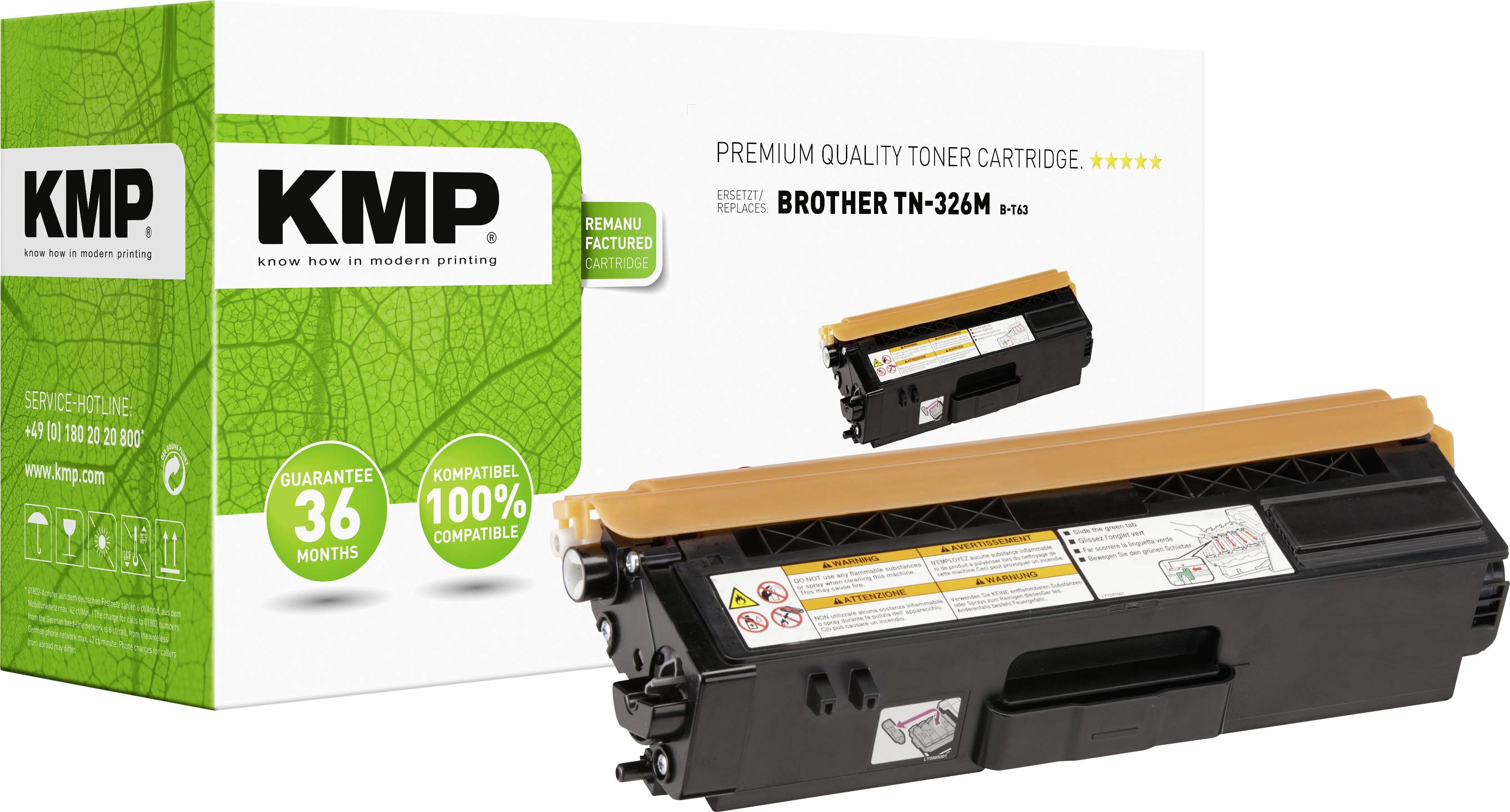 KMP Toner Brother TN-326M/TN326M magenta 3500 S. B-T63 remanufactured - 1246,3006