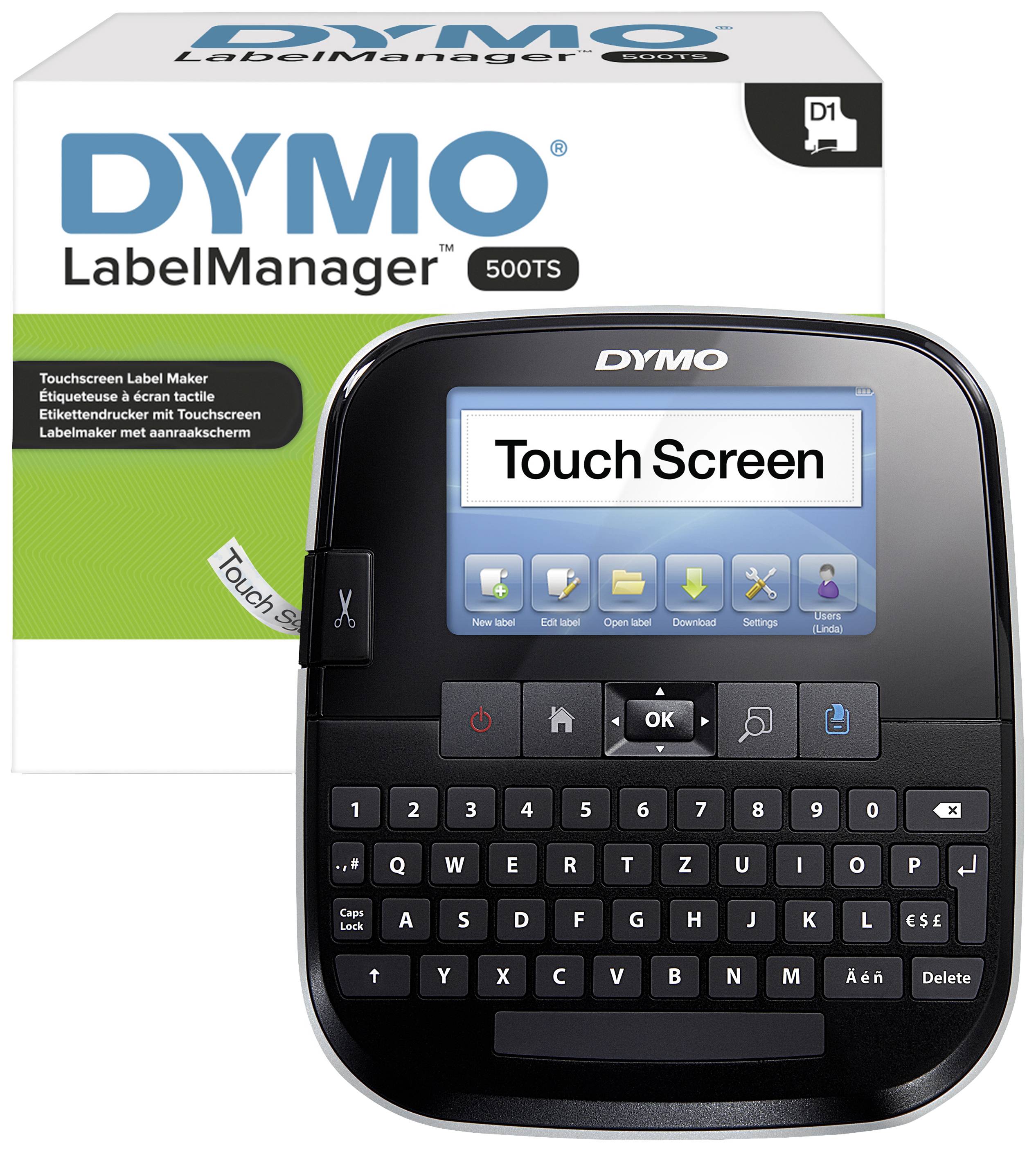 DYMO LabelManager 500TS 6/9/12/19/24mm D1-Bänder Qwertz - S0946450