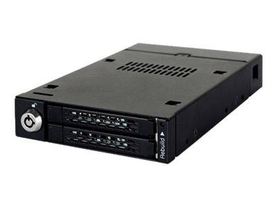 Backplane IcyDock 2x6,3cm SATAI-III in 1x3,5 RAID-Controlle - MB992SKR-B