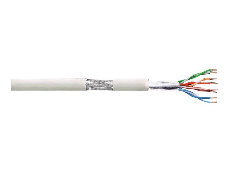 Logilink Netzwerk Verlegekabel S/FTP Cat6, PVC, weiß, 100m