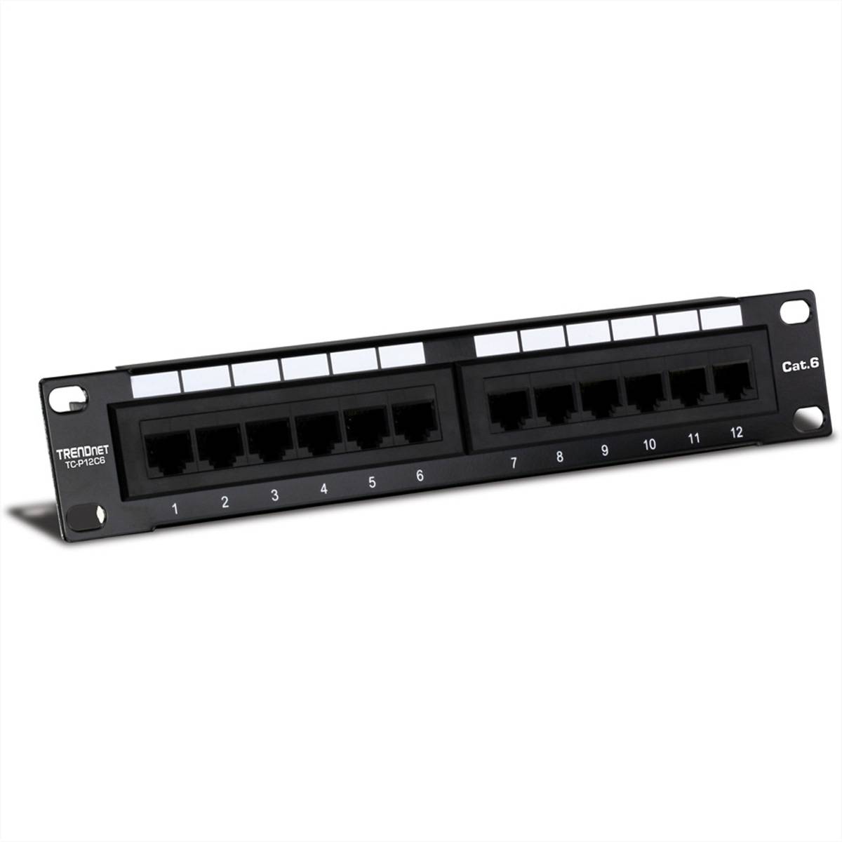 TRENDnet Patchpanel 12-Port Cat. 6 ungeschirmt (10 wide) - TC-P12C6