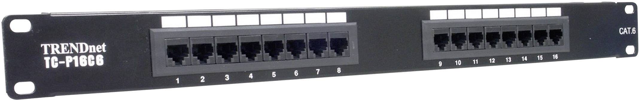 TRENDnet Patchpanel 16-port Cat6 ungeschirmt 19 - TC-P16C6