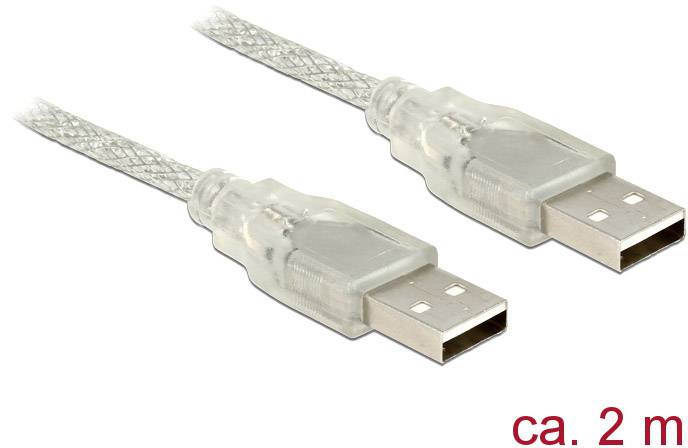 4043619838899 - - USB-Kabel - USB (M) zu USB (M) - USB 20 - 2 m - durchsichtig