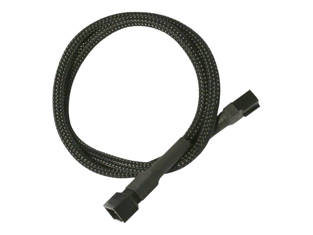 Kabel Nanoxia 3-Pin Verlängerung, 30 cm, schwarz - NX3PV30