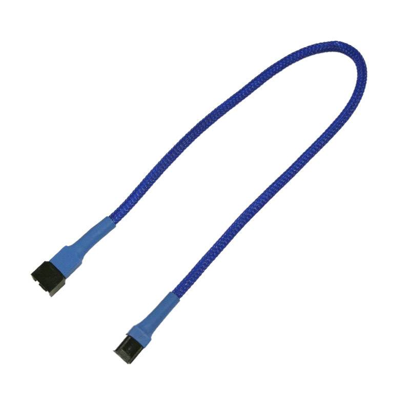 Kabel Nanoxia 3-Pin Verlängerung, 30 cm, blau - NX3PV30B