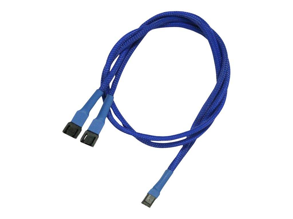 Kabel Nanoxia 3-Pin Y-Kabel, 60 cm, blau - NX3PY60B