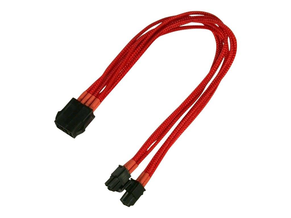 Kabel Nanoxia EPS Verlängerung, 30 cm, Single, rot - NX8PV3ER