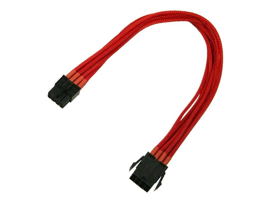 Kabel Nanoxia 8pin PCI-E Verlängerung, 30 cm, Single, rot - NX8PE3ER