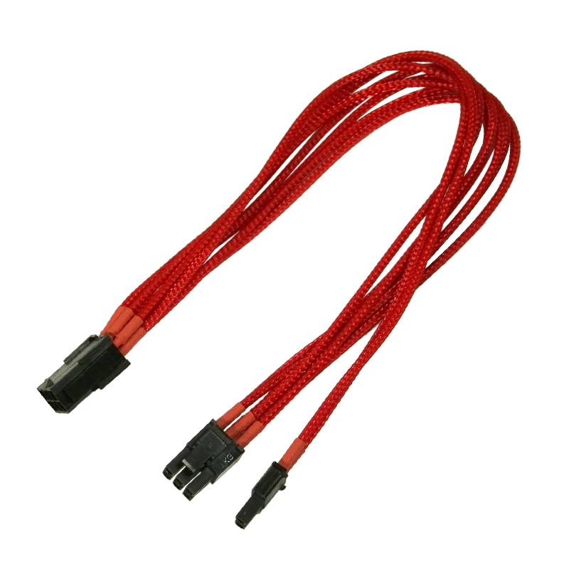 Kabel Nanoxia PCI-E 6- auf 6+2-Pin, 30 cm, Single, rot - NXP683ER