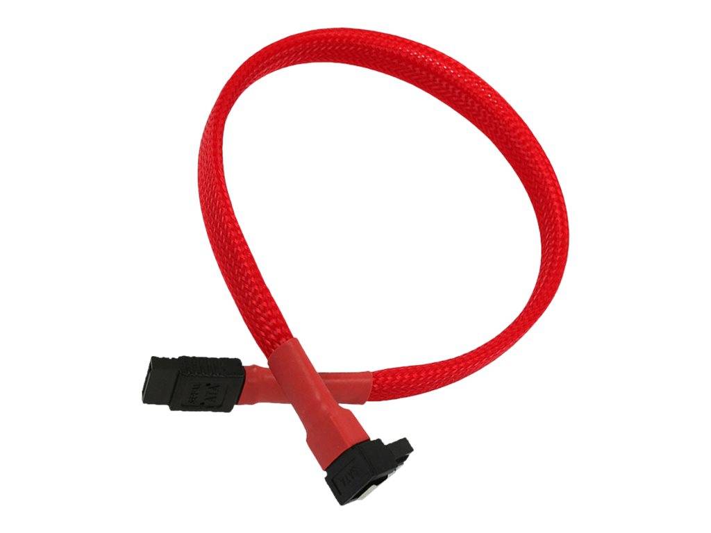 Kabel Nanoxia SATA 6Gb/s Kabel abgewinkelt 30 cm, rot - NXS6G3R