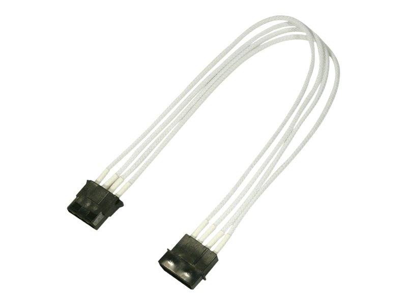 Kabel Nanoxia 4-Pin Verlängerung, 30 cm, Single, weiß - NX4PV3EW