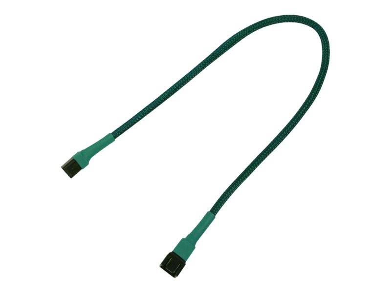 Kabel Nanoxia 3-Pin Verlängerung, 30 cm, grün - NX3PV30G