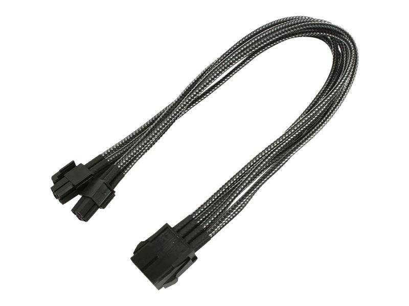 Kabel Nanoxia EPS Verlängerung, 30 cm, Single, carbon - NX8PV3EC