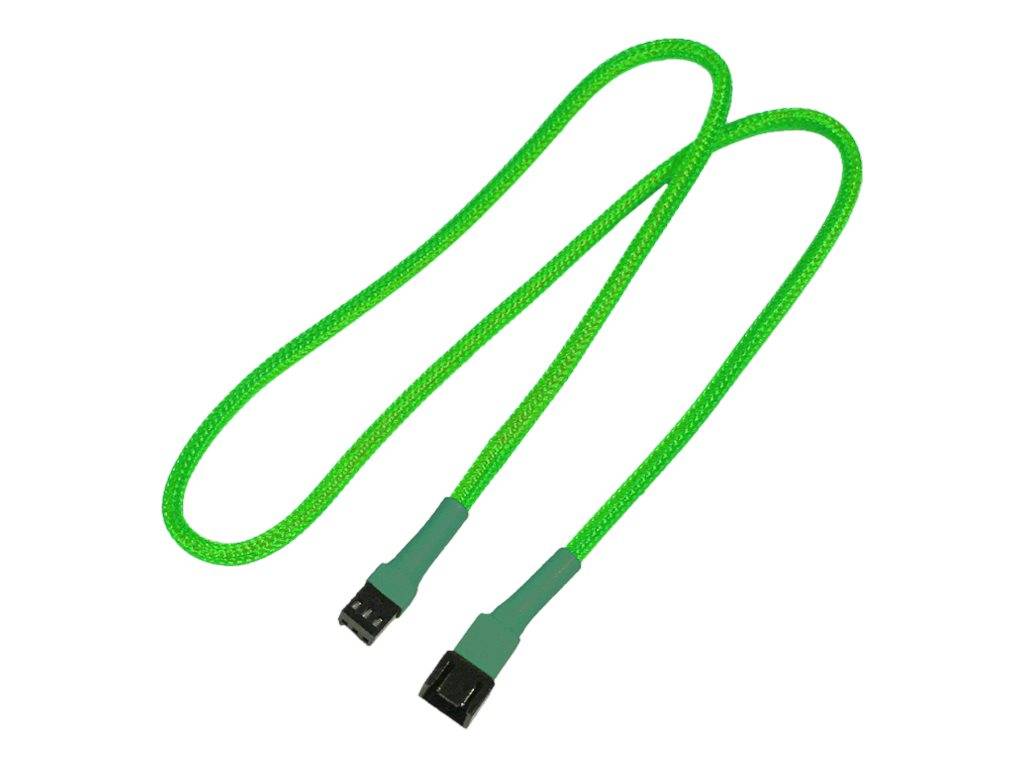 Kabel Nanoxia 3-Pin Verlängerung, 60 cm, neon-grün - NX3PV60NG